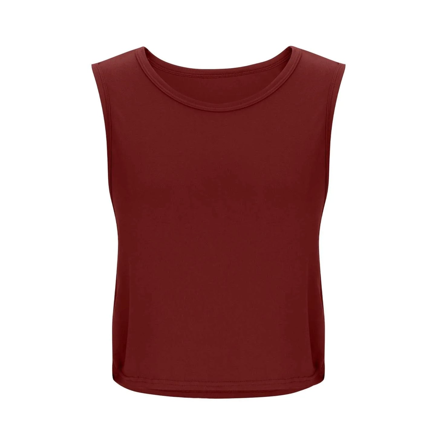 Women’s Sleeveless Breathable Workout Tank Top – Lightweight Yoga & Gym Crop Vest