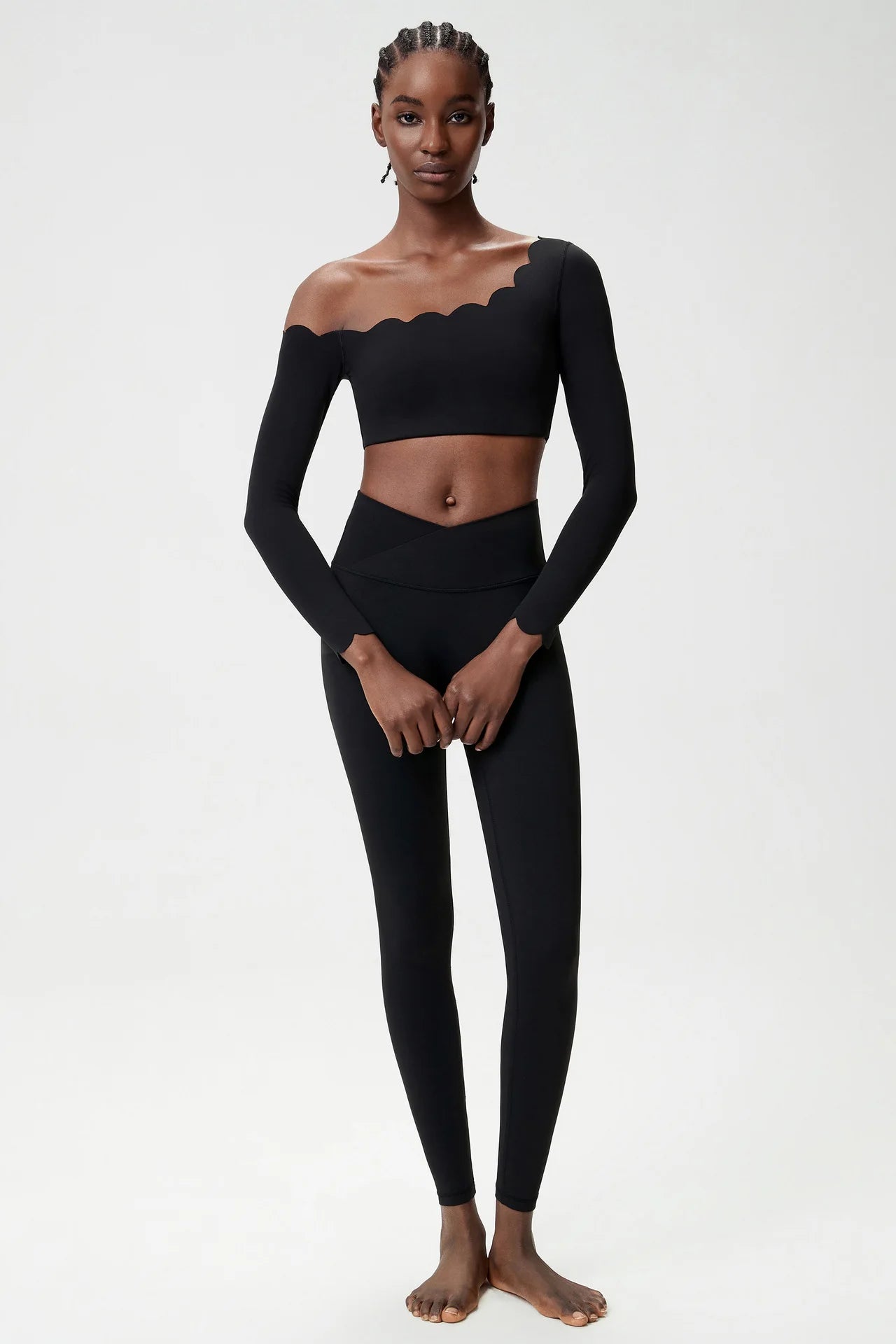Women’s High-Waist Workout Set – Seamless Gym & Fitness Outfit