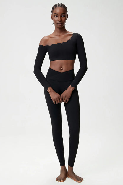 Women’s High-Waist Workout Set – Seamless Gym & Fitness Outfit