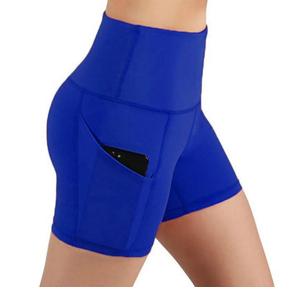 High Waist Yoga Shorts for Women with Pockets – Gym & Running