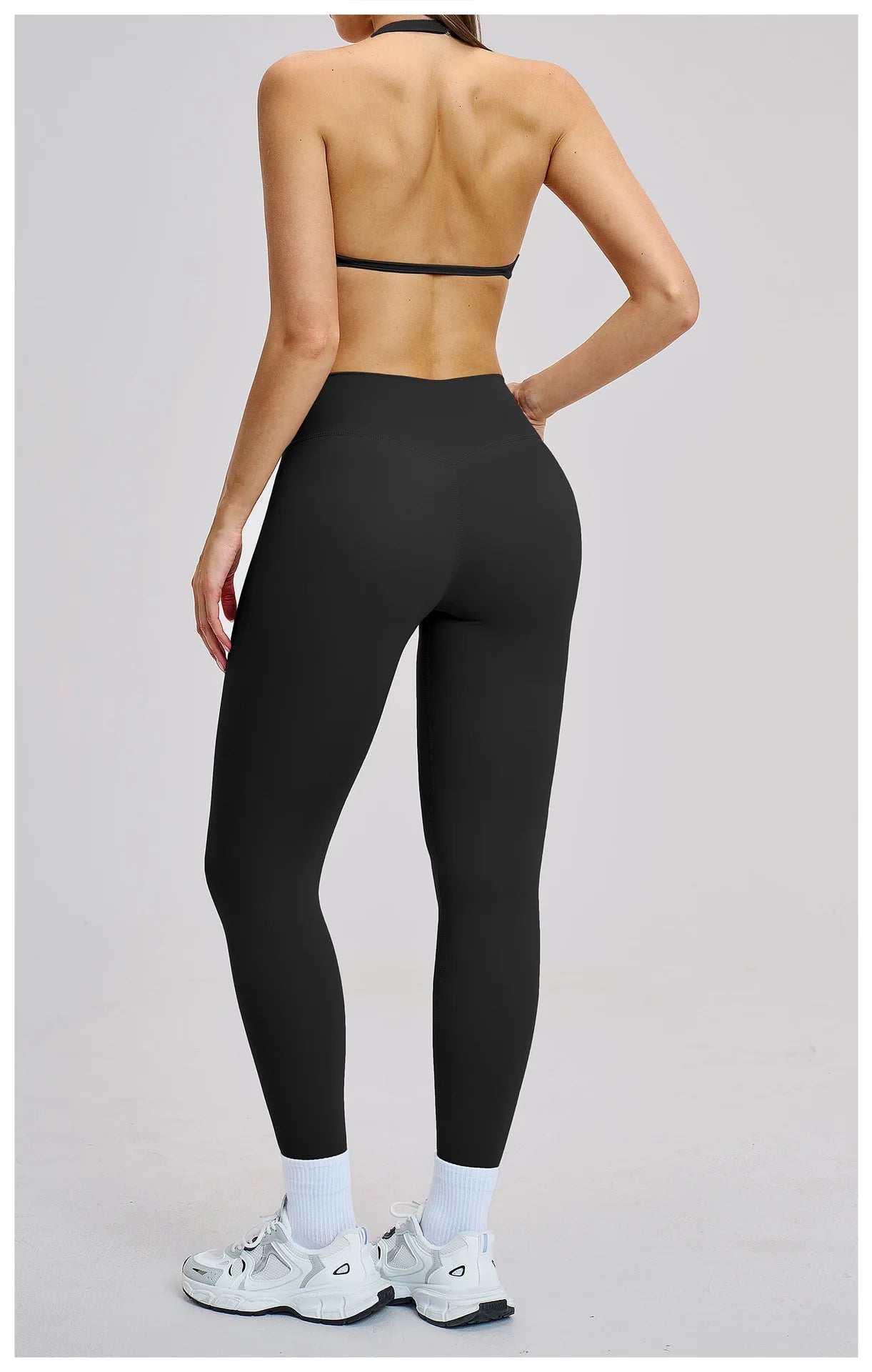 Women’s Flare Leggings Set with Hollow Back Sports Bra | Gym & Yoga