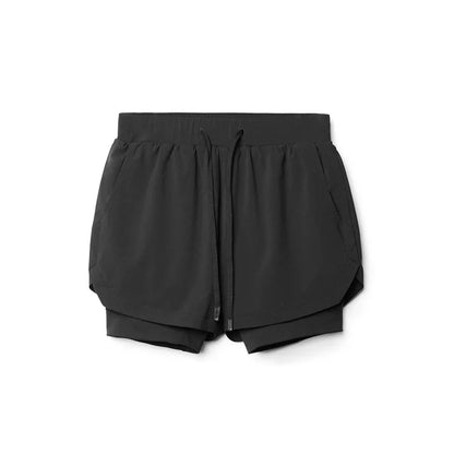 Men’s Double Layer Workout Shorts – Quick-Dry Gym, Running & Fitness Wear