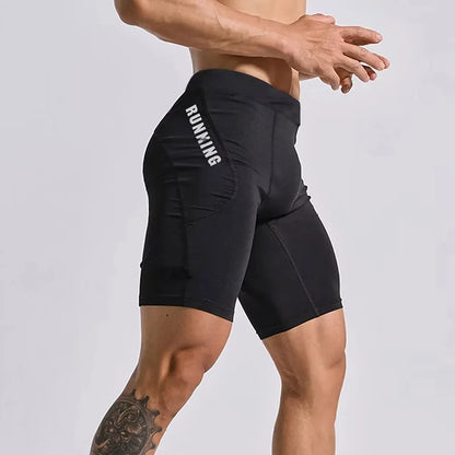 Men’s Compression Gym Shorts & Running Leggings – Quick-Dry Athletic Training Tights