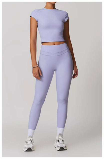 2 Pieces Sportswear Women Yoga Set Gym Clothes Sportswear Yoga Suits Fitness Set Tracksuits Sports Bra Gym High Waist Leggings