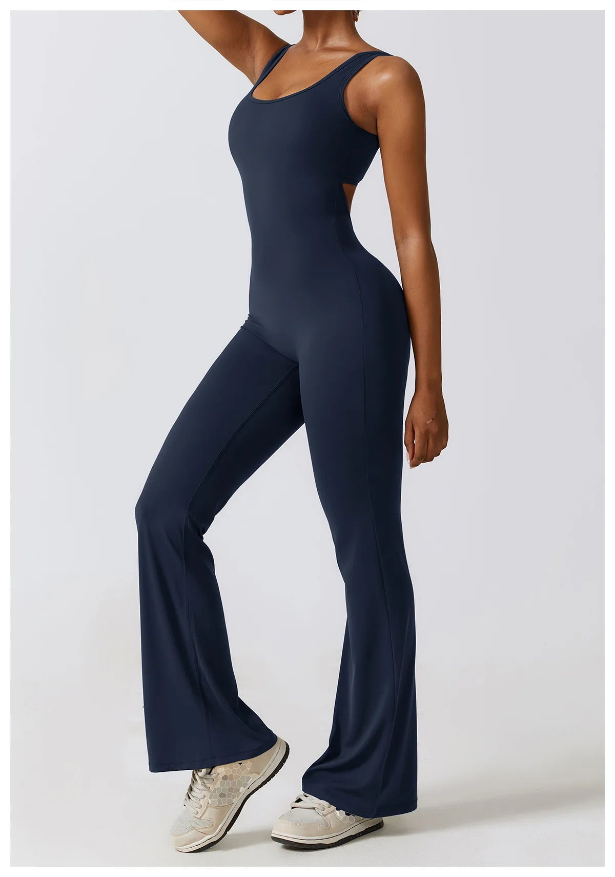 Women’s Seamless Fitness Jumpsuit – Stretch One-Piece Gym & Yoga Suit