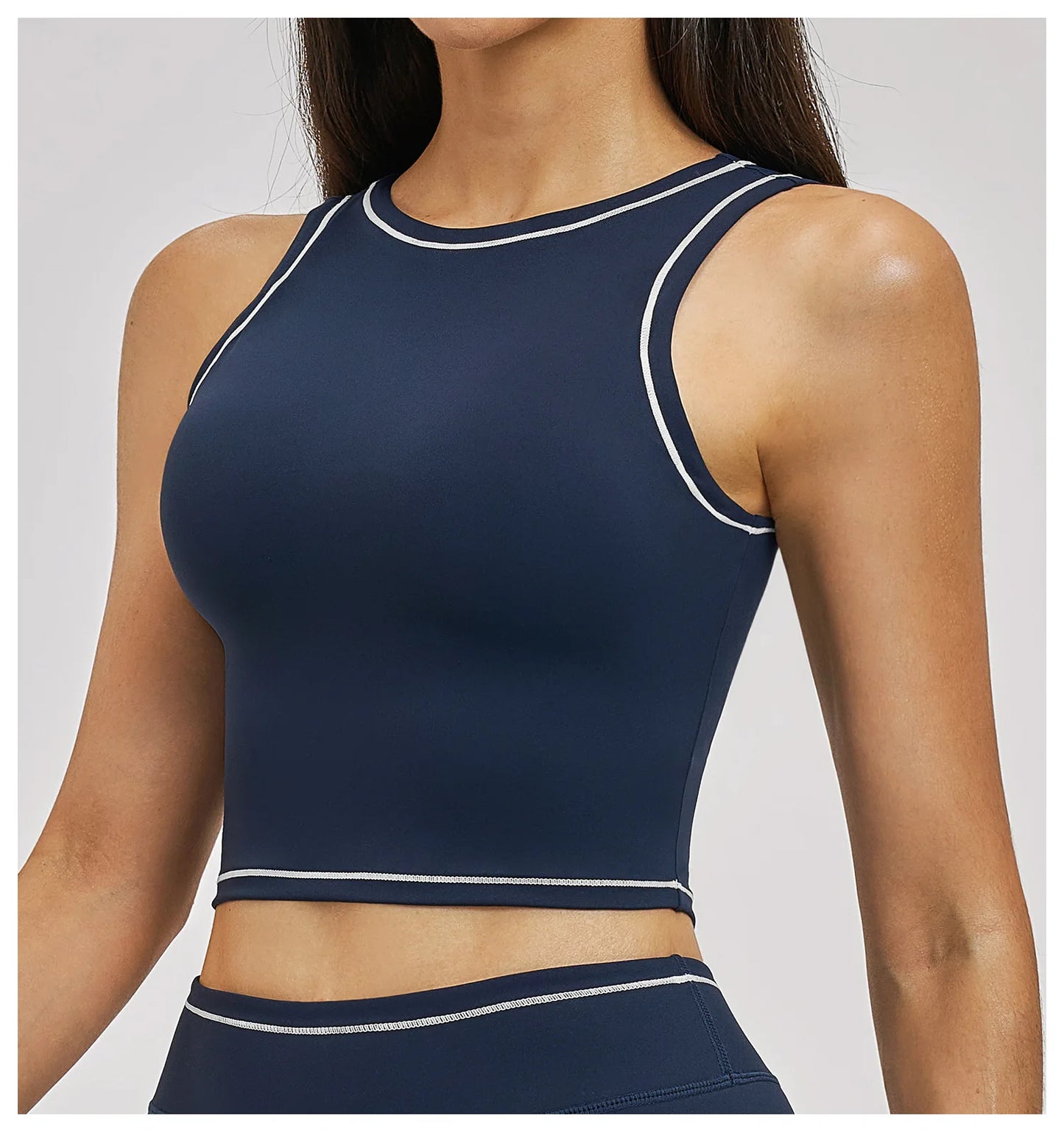 Women’s High Support Push-Up Sports Bra – Quick-Dry Workout Yoga Gym Tank