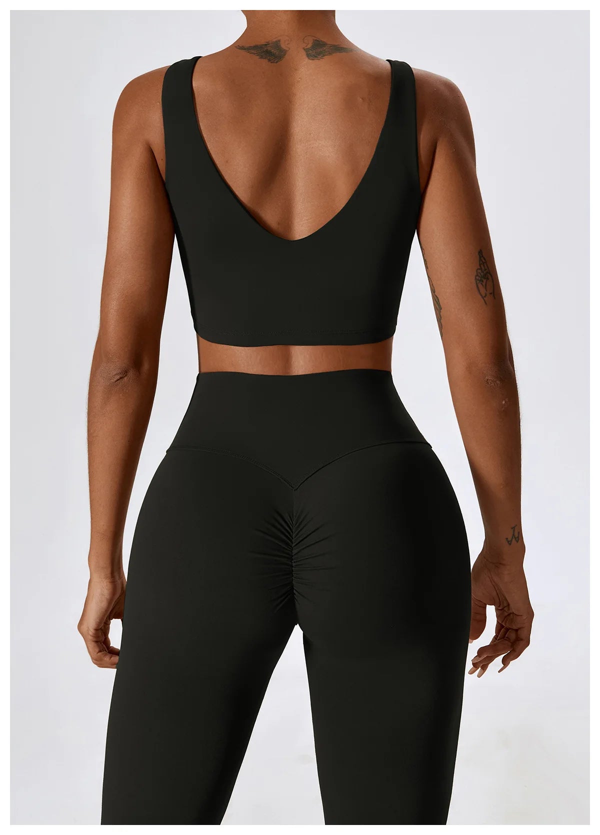 Women’s Seamless Activewear Set – Long Sleeve Crop Top & Sculpting Gym Leggings (2PCS)