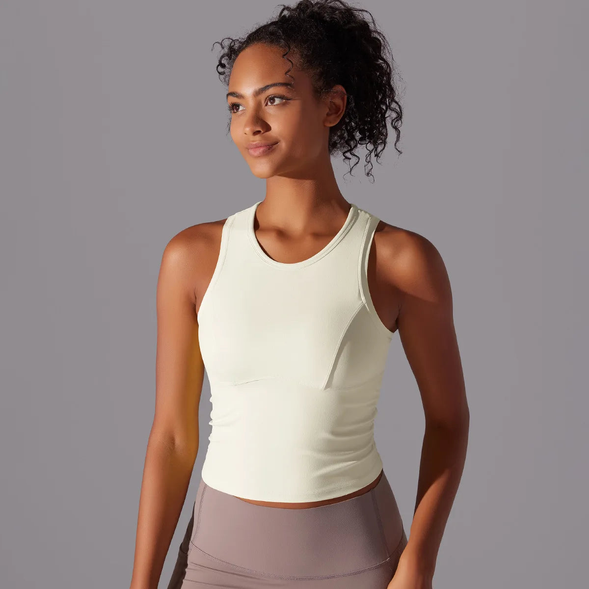 Women’s Sleeveless Gym Top – Slim Fit Quick-Dry Breathable Workout Vest
