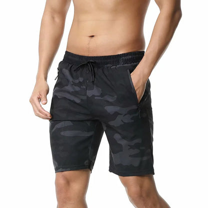 Men’s Quick-Dry Sports Shorts – Lightweight Running & Gym Shorts with Zipper Pockets