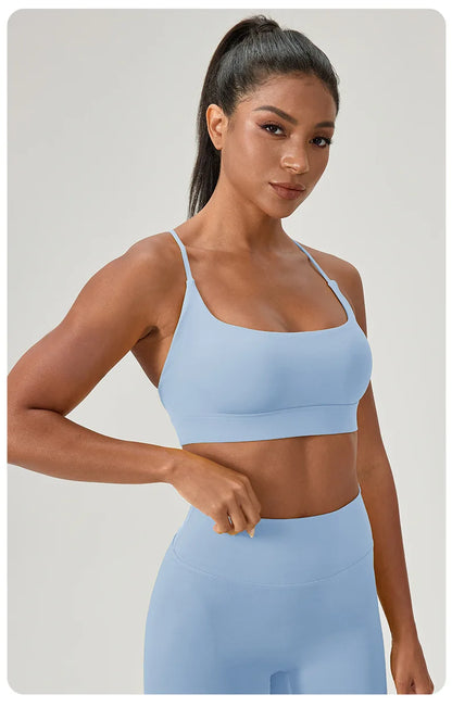 Seamless Sports Bra for Women | Stretchy Breathable Gym Crop Top