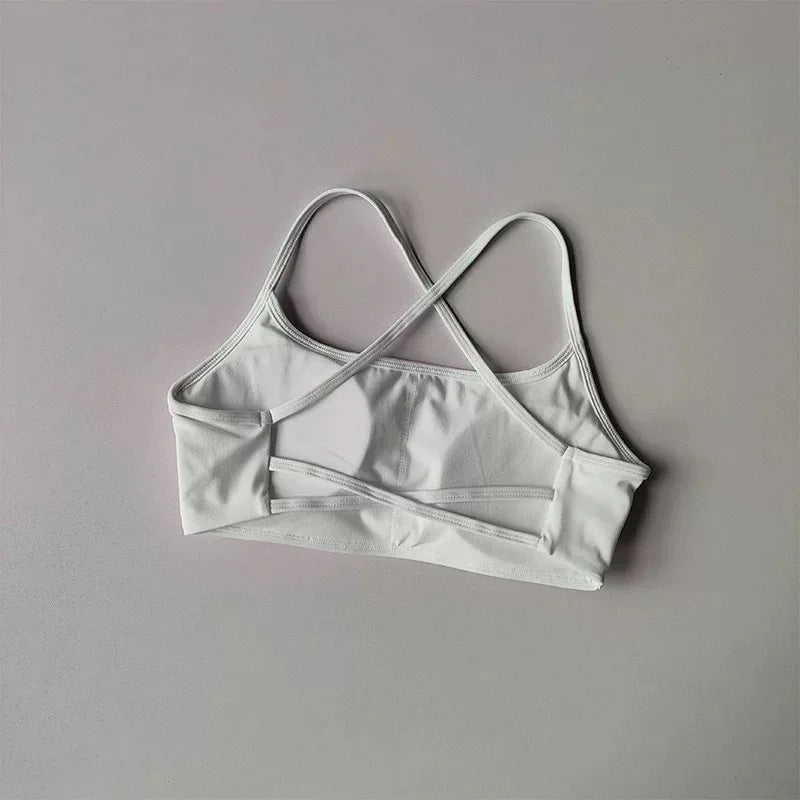 Women’s Cross Back Sports Bra – Shockproof, Breathable Gym & Yoga Activewear