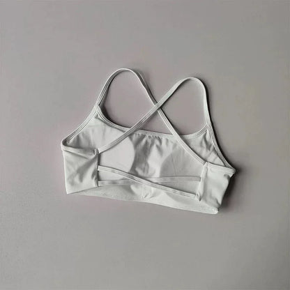Women’s Cross Back Sports Bra – Shockproof, Breathable Gym & Yoga Activewear