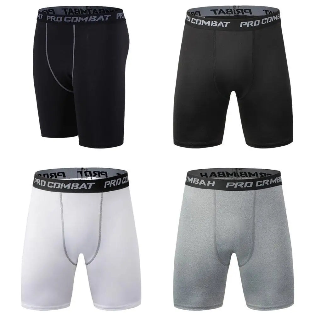 Men’s 2-in-1 Gym Shorts with Compression Tights – Bodybuilding Workout Training Shorts