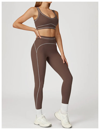 Yoga Set Gym Clothes Athletic Wear Fitness Set Tracksuits Yoga Suit For Women Sports Bra Gym Leggings Sportswear