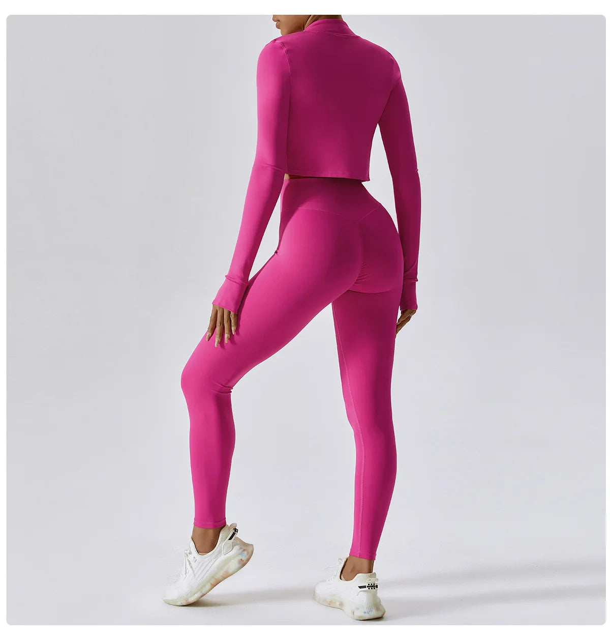 Women’s Quick-Dry Fitness Jacket – Zip-Up Long Sleeve Workout & Yoga Training Top