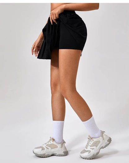 Women’s Athletic Skort – High Waist Slim Fit Golf, Tennis & Workout Skirt