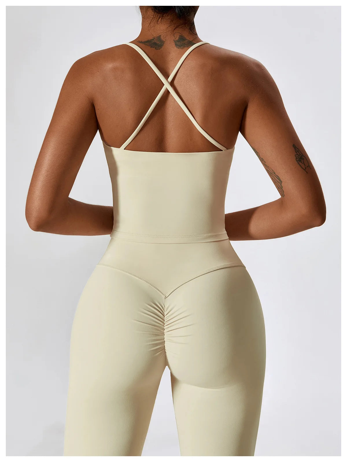 Women’s Seamless Activewear Set – Long Sleeve Crop Top & Sculpting Gym Leggings (2PCS)