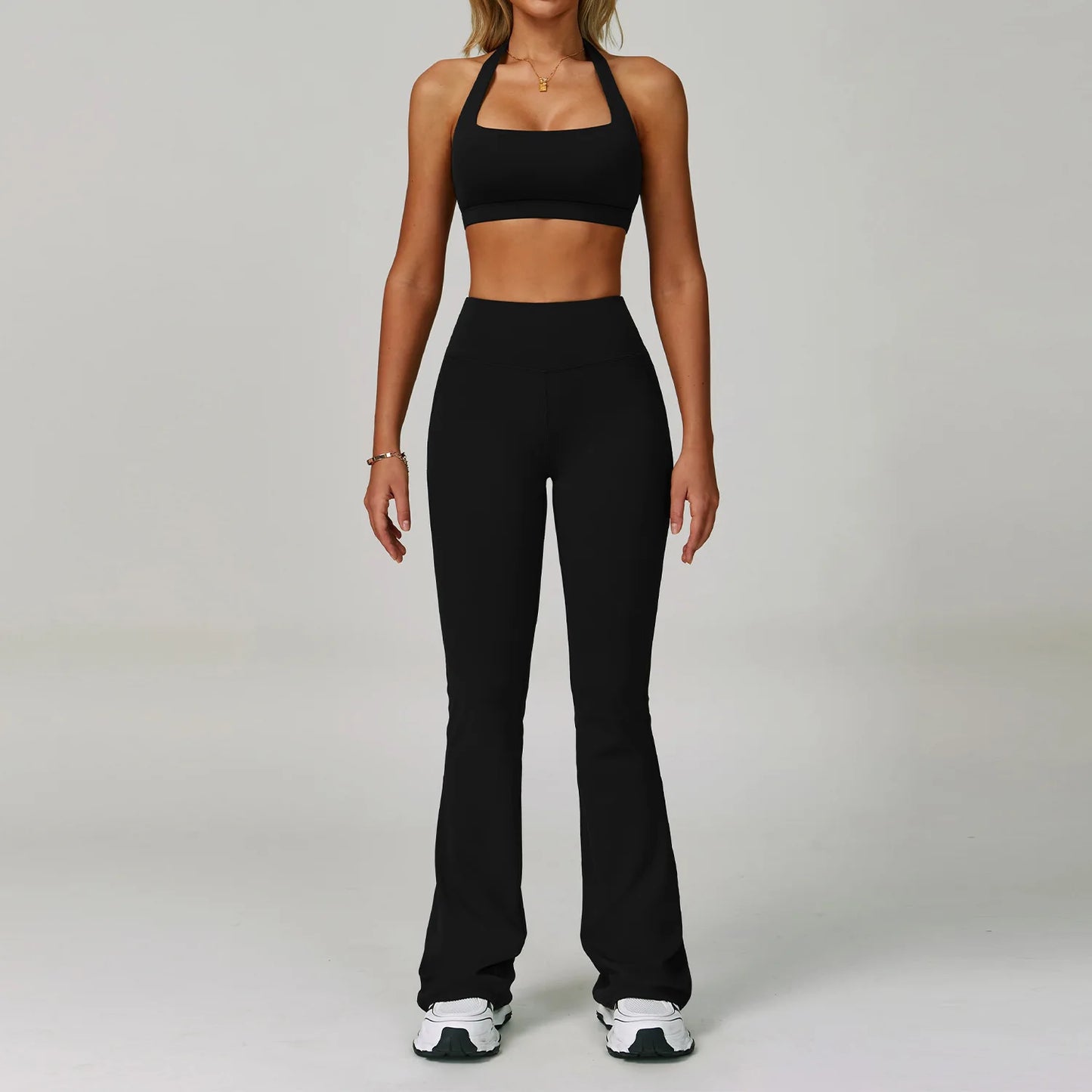 Yoga Set Women's Sportswear Yoga Suit Sports Top High Waist Leggings Two Piece Workout Clothes Fitness Gym Sets Athletic Wear