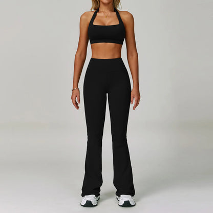 Yoga Set Women's Sportswear Yoga Suit Sports Top High Waist Leggings Two Piece Workout Clothes Fitness Gym Sets Athletic Wear