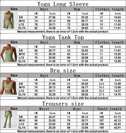 Women’s Seamless Activewear Set – Long Sleeve Crop Top & Sculpting Gym Leggings (2PCS)