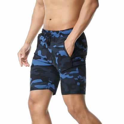 Men’s Quick-Dry Sports Shorts – Lightweight Running & Gym Shorts with Zipper Pockets