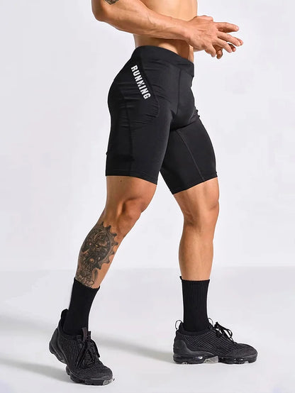 Men’s Compression Gym Shorts & Running Leggings – Quick-Dry Athletic Training Tights