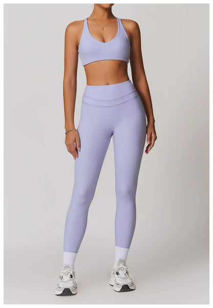 2 Pieces Sportswear Women Yoga Set Gym Clothes Sportswear Yoga Suits Fitness Set Tracksuits Sports Bra Gym High Waist Leggings