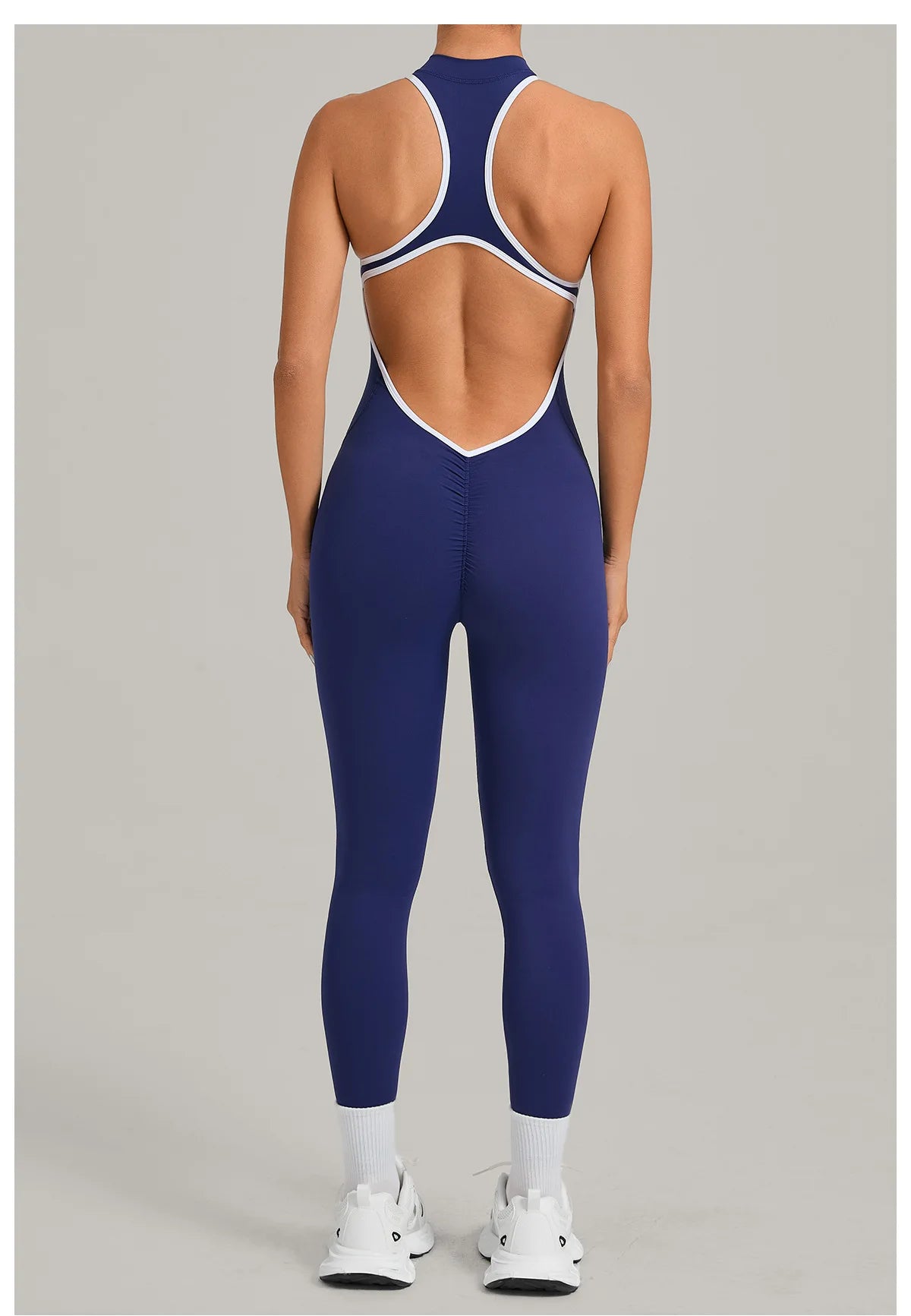 Women’s Padded Sports Jumpsuit – Fitness Overalls Gym Workout Set