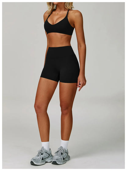 Yoga Set Women's Sportswear Yoga Suit Sports Top High Waist Leggings Two Piece Workout Clothes Fitness Gym Sets Athletic Wear