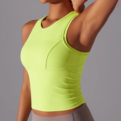 Women’s Sleeveless Gym Top – Slim Fit Quick-Dry Breathable Workout Vest
