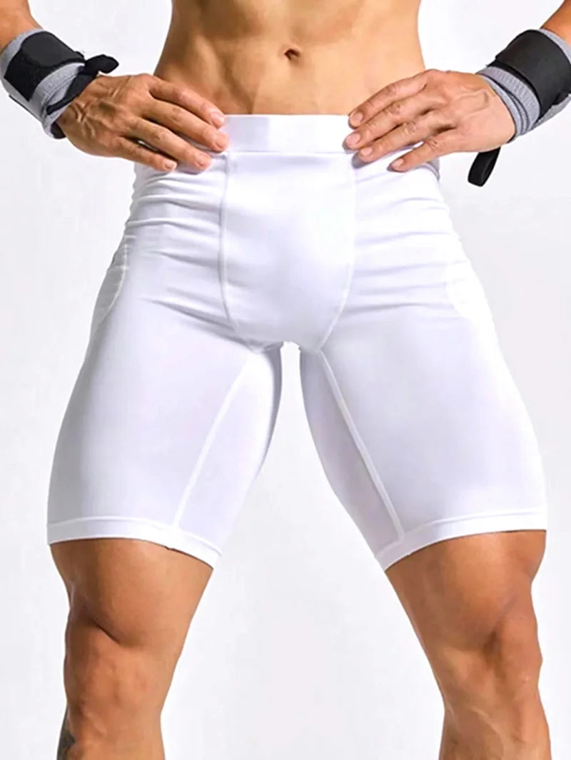 Men’s Compression Gym Shorts & Running Leggings – Quick-Dry Athletic Training Tights