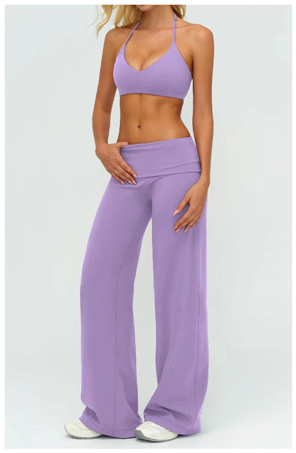 Women's Loose Fit Sportswear Set – Breathable Gym Clothes for Yoga & Outdoor Sports