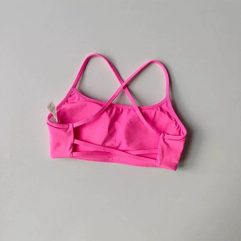 Women’s Cross Back Sports Bra – Shockproof, Breathable Gym & Yoga Activewear
