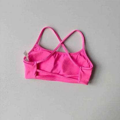 Women’s Cross Back Sports Bra – Shockproof, Breathable Gym & Yoga Activewear