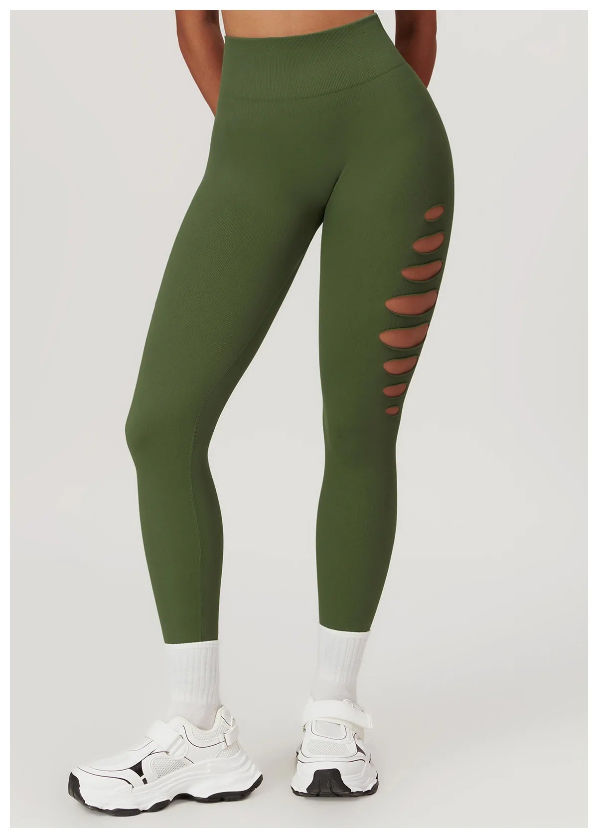 Hollowed Out Seamless Tight Yoga Pants High Waist Yoga Leggings Women Push Up Gym Workout Tights Running Fitness Sports Pants
