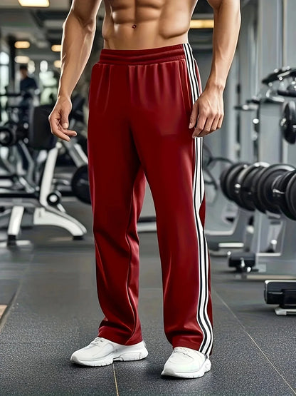 GYM Popular Long Pants Men's Running Casual Straight Leg Sweatpants Autumn New Product Bodybuilding Loose Training Sports Pants
