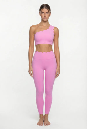 Women’s Elegant One-Shoulder Activewear Set – Lace Beauty Back (2-Piece)