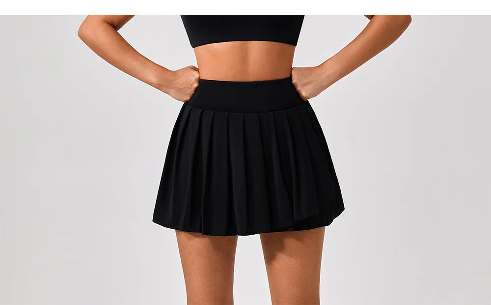 Women’s Athletic Skort – High Waist Slim Fit Golf, Tennis & Workout Skirt