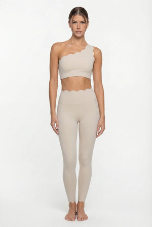 Women’s Elegant One-Shoulder Activewear Set – Lace Beauty Back (2-Piece)