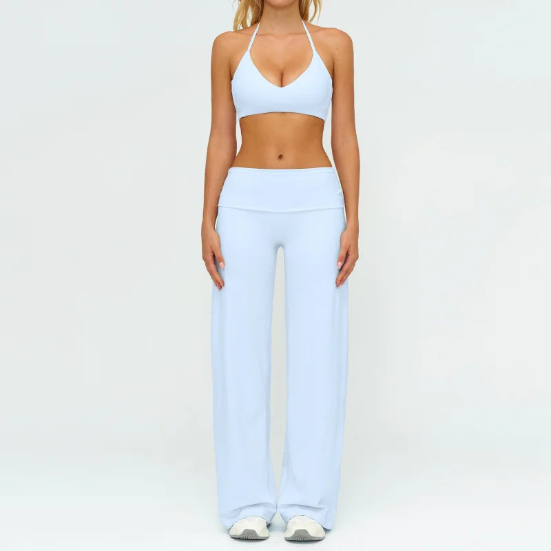 Women's Loose Fit Sportswear Set – Breathable Gym Clothes for Yoga & Outdoor Sports