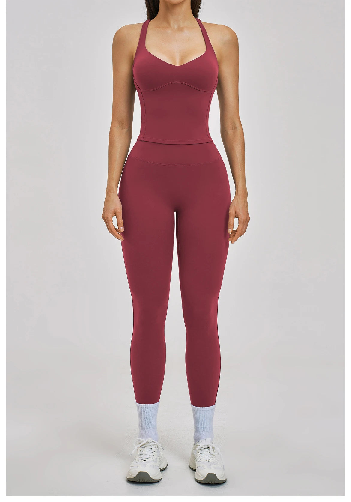Women’s 2PCS Yoga Set – High Waist Leggings & Sports Bra Gym Workout Outfit