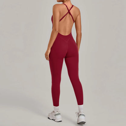 Women’s 2-Piece Gym Set – Padded Sports Bra & High-Waist Leggings Workout Outfit