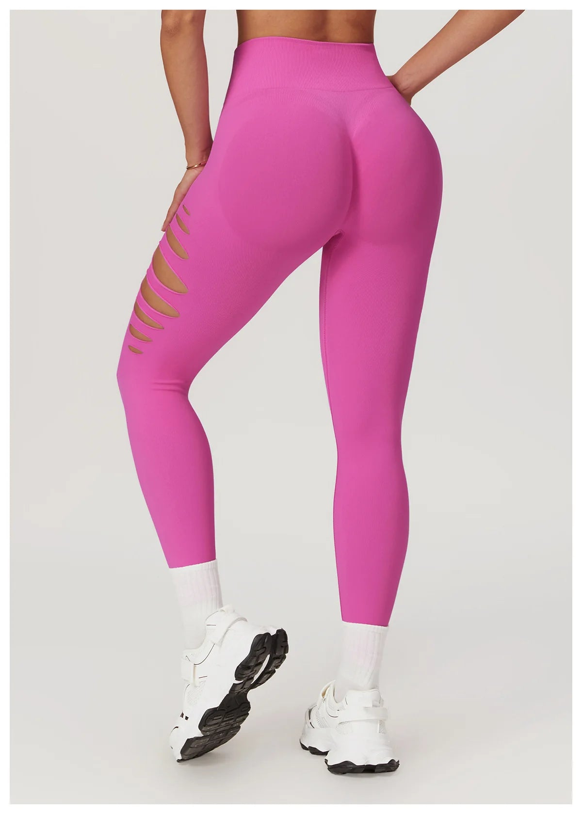 Hollowed Out Seamless Tight Yoga Pants High Waist Yoga Leggings Women Push Up Gym Workout Tights Running Fitness Sports Pants