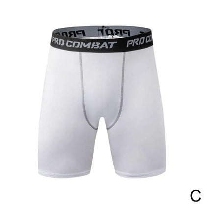 Men’s 2-in-1 Gym Shorts with Compression Tights – Bodybuilding Workout Training Shorts