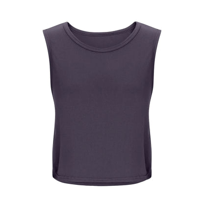 Women’s Sleeveless Breathable Workout Tank Top – Lightweight Yoga & Gym Crop Vest