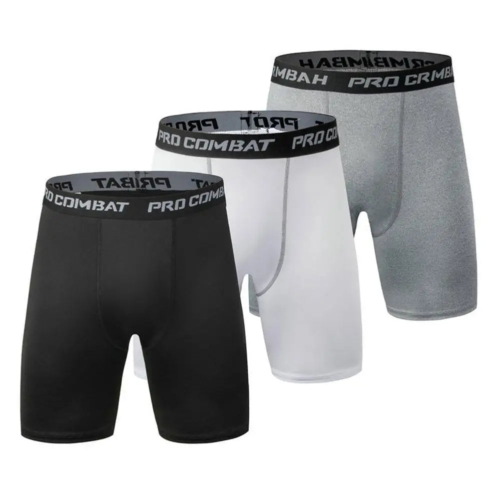 Men’s 2-in-1 Gym Shorts with Compression Tights – Bodybuilding Workout Training Shorts