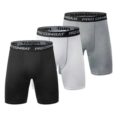 Men’s 2-in-1 Gym Shorts with Compression Tights – Bodybuilding Workout Training Shorts