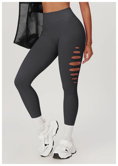Hollowed Out Seamless Tight Yoga Pants High Waist Yoga Leggings Women Push Up Gym Workout Tights Running Fitness Sports Pants