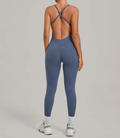 Women’s 2-Piece Gym Set – Padded Sports Bra & High-Waist Leggings Workout Outfit