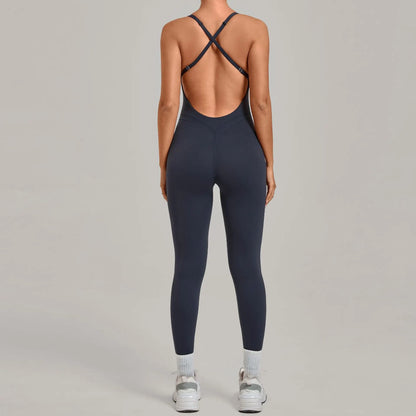 Women’s 2-Piece Gym Set – Padded Sports Bra & High-Waist Leggings Workout Outfit